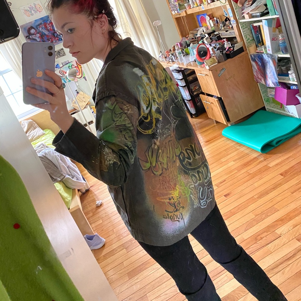 Zara graffiti jacket